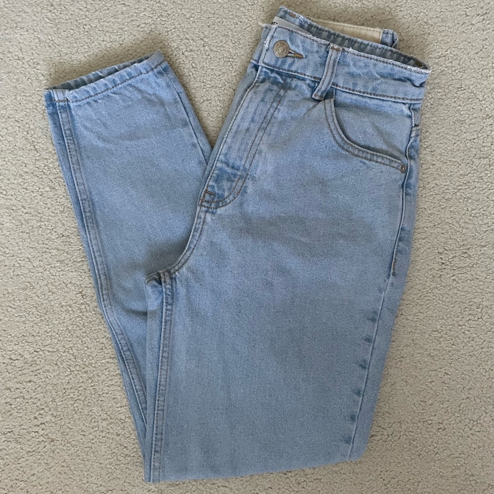 Zara High Rise Mom Jeans